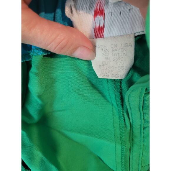 VTG Jill Martin High Rise Pleated Pants Green M USA Made Trousers EUC - Picture 11 of 11